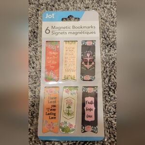 Faith Based Magnetic Bookmarks Set of 6